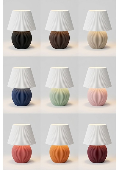 Nest Model - Led Abajur - Masa Lambası - Usb 5v İle Çalışır - Slim Led Aydınlatması Dahildir - Dekoratif Lamba - Renk Seçenekli Çok Renkli
