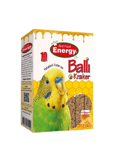 Energy Muhabbet Kuşu Ballı Kraker 3 Paket 30 Adet