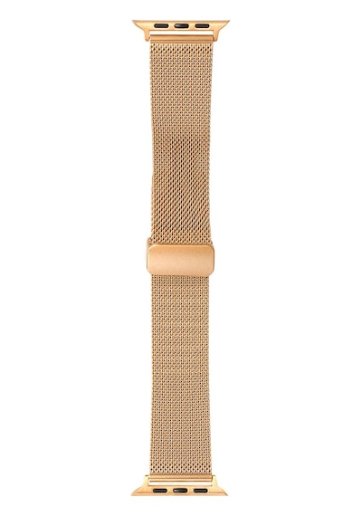 Ekılıf - Apple Uyumlu  Watch 44mm - Kordon Metal Kordon Krd-85 - Gold