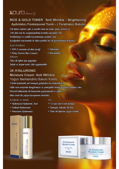 Xaura Global Rice & Gold Toner 150 Ml