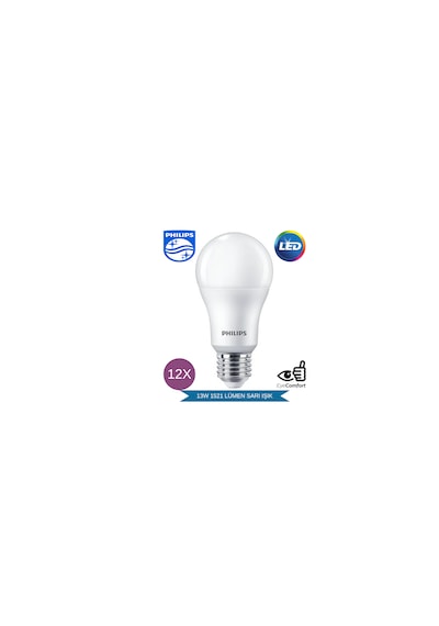 Philips Mycare Led Lamba 13w - 100w 2700k Sarı Işık 1521 Lümen 12 Adet
