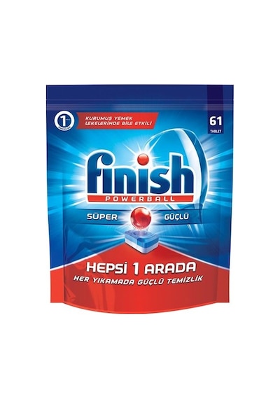 Finish Powerball Hepsi Bir Arada Bulaşık Makinesi Deterjanı 61 Tablet