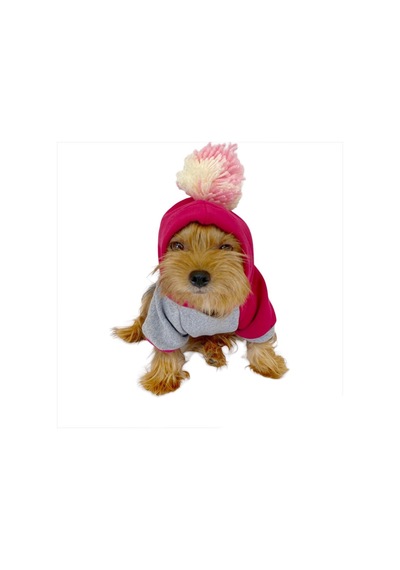 Kemique Pink Amigo Kapşonlu Sweatshirt Köpek Kıyafeti Kemique Pink Amigo Kapşonlu Sweatshirt Köpek Kıyafeti
