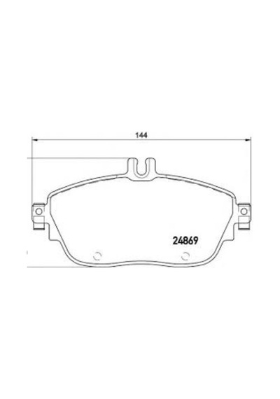 Esse Oto Mercedes 11-18 W246 B Serı Mercedes 13- X156 Gla Seri On Fren Balata Tws16601 A0064204620