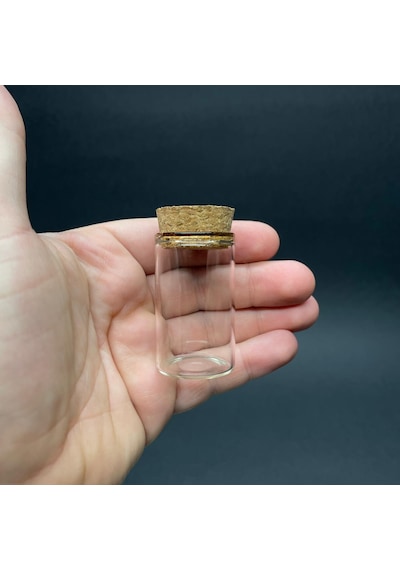 Tıpalı Cam Şişe 20 ML+ Geniş Ağızlı Tıpalı Cam Şişe 30 x 50 ML