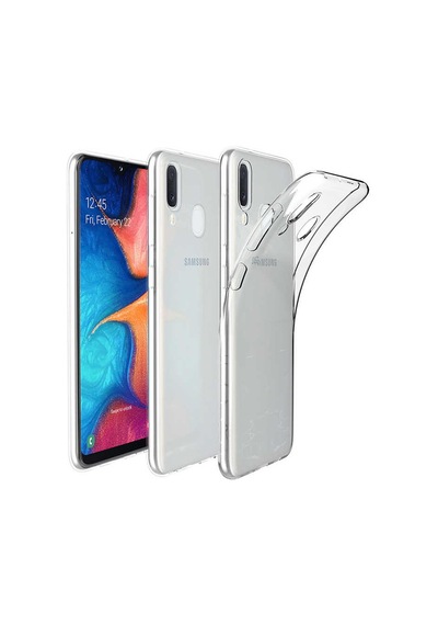 Samsung Uyumlu Galaxy A20e Kılıf Zore Süper Silikon Kapak Renksiz