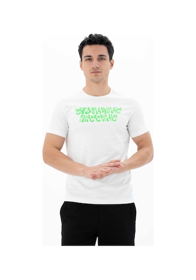 AR-MA Arma Erkek Slim Fit Bisiklet Yaka Tişört Y25344452001 Beyaz