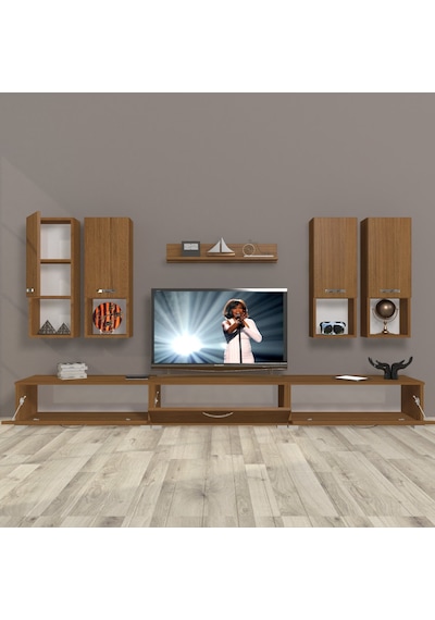 Decoraktiv Eko 8da Mdf Tv Ünitesi Tv Sehpası Ceviz