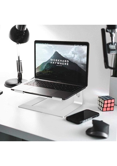 Lexroo M5 Alüminyum Ergonomik Katlanır Macbook Uyumlu Bilgisayar Standı Bilgisayar Yükseltici 10 17 İnç