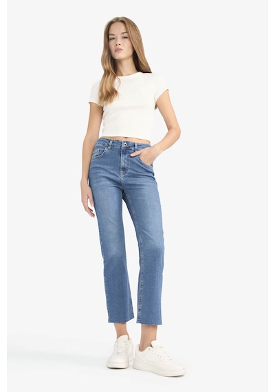 Defacto Crop Flare Fıt Mavi Kadın Jean Pantolon G2217ax/nm28 Mavi