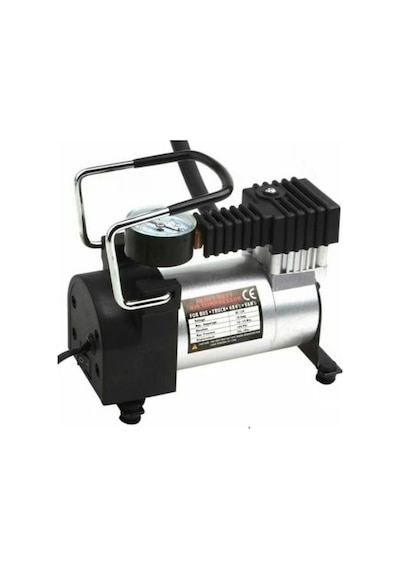 Hava Kompresörü Tek Pistonlu Metal Gövde 12v Araçlar İçin Uyumlu
