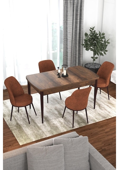 Canisa Concept Kor Serisi 70x114 Açılabilir Mutfak Masası Takımı Barok Desen Masa 4 Kiremit Sandalye Masa Barok Sandalyeler Kiremit Canisa Concept Kor Serisi 70x114 Açılabilir Mutfak Masası Takımı Barok Desen Masa 4 Kiremit Sandalye Masa Barok Sandalyeler Kiremit