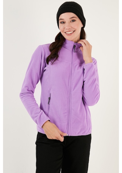 Lela Kadın Polar Hırka 5907002 Lila