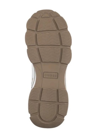 Guess Mıcola-haki Çizgili Kadın Sneaker-fl7mıcfal12-2 Beyaz-haki