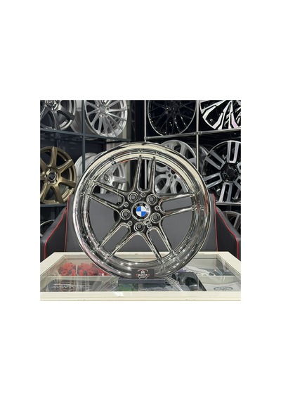 18 İnç 5x120 Bmw E34 E39 Ön:8,5 Arka:10 M Parallel Krom Jant Modeli 4adet