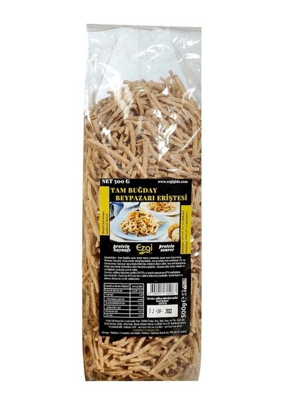 Ezgi Beypazarı Tam Buğday Erişte 500g - Doğal El Yapımı 4'li Avantaj Paketi - 4 Adet Tarı