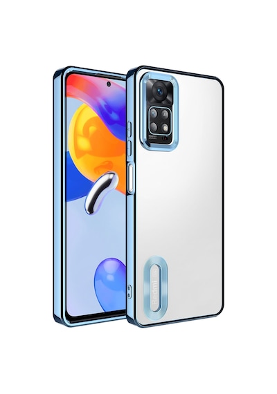 Noktaks - Xiaomi Uyumlu Xiaomi Redmi Note 11 Pro 5g - Kılıf Kamera Korumalı Tatlı Sert Omega Kapak - Sierra Mavi