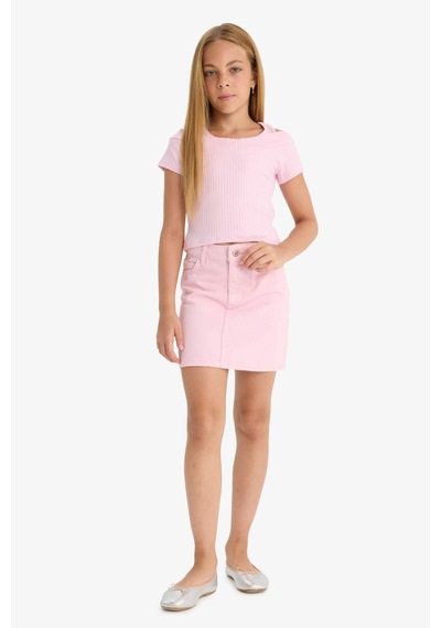 Defacto Kız Çocuk Gabardin Etek E2649a825smpn666 Pembe