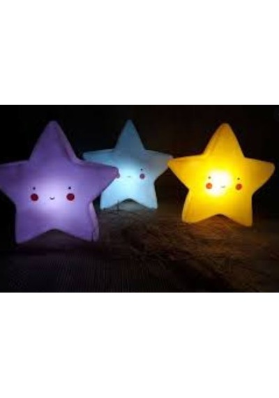 Silikon Led Işıklı Yıldız Gece Lambası Sarı