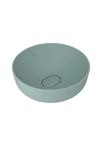 Kale Zero 2.0 40 Cm Mat Adaçayı Yeşili Yuvarlak Çanak Lavabo Yeşil