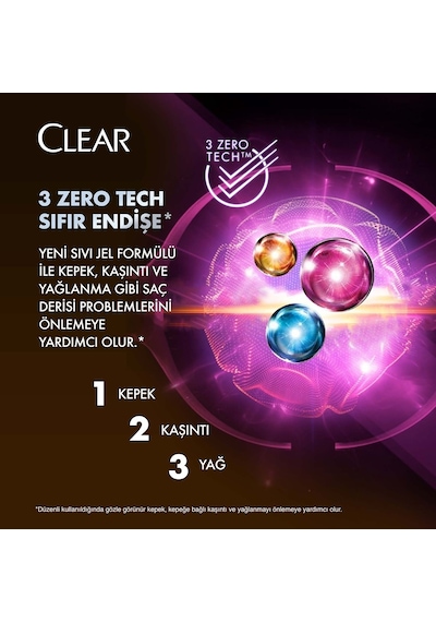 Clear Women Kil Terapisi Kepeğe Karşı Etkili Şampuan 350 ML