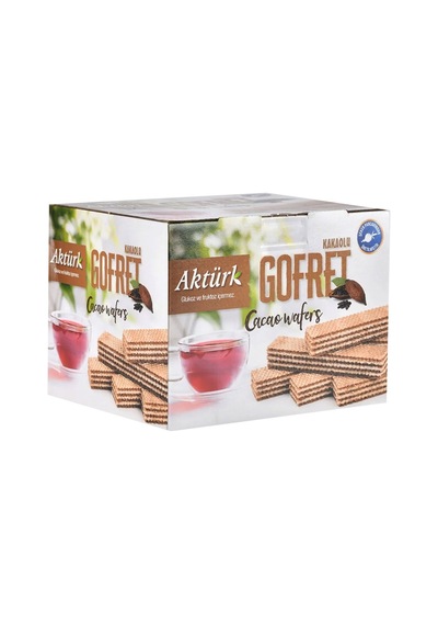 Aktürk Gofret Kakaolu Ve Vanilyalı 800 Gr 2 Li Paket