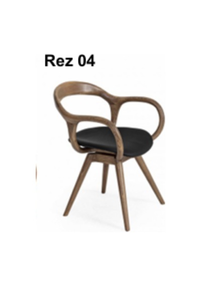 Rez 04 Modern Şık Ergonomik Dayanıklı Konforlu Ahşap Ayaklı Salon Yemek Sandalyesi Modeli Çok Renkli