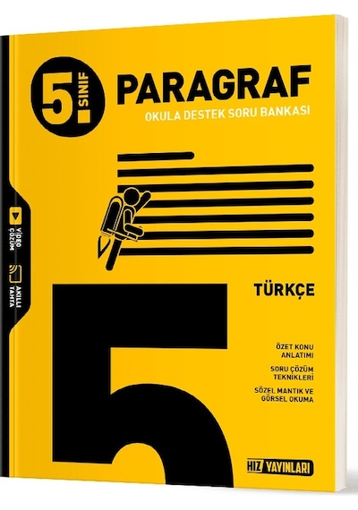 Hız Yayınları 2025 5. Sınıf Türkçe Paragraf Soru Bankası Yeni Müfredat