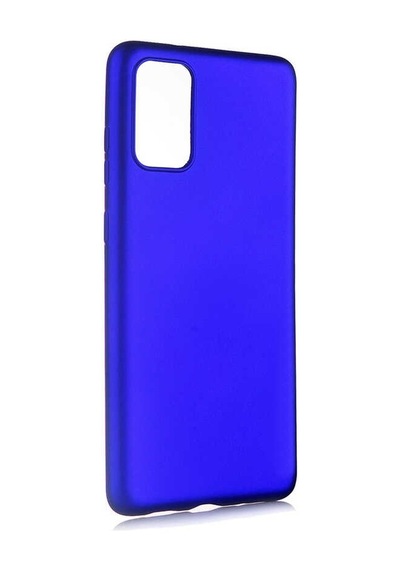 Noktaks - Samsung Galaxy Uyumlu S20 Plus - Kılıf Mat Renkli Esnek Premier Silikon Kapak - Saks Mavi
