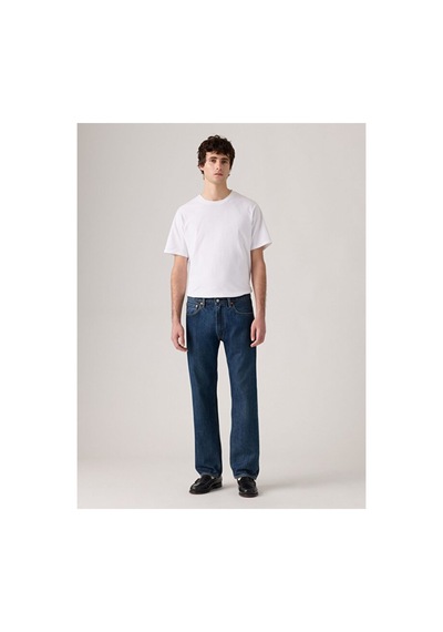 Levi's 555 Relaxed Straight Erkek Jean Pantolon - Check The Score Dark İndigo - Worn İn