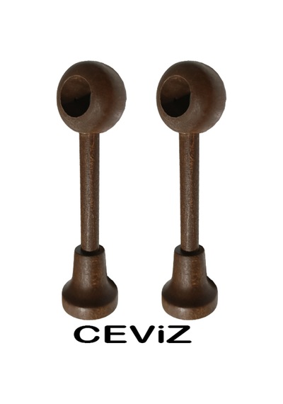 Perdemix Ahşap Rustik Taşıyıcı Ayak 2 Adet Ceviz