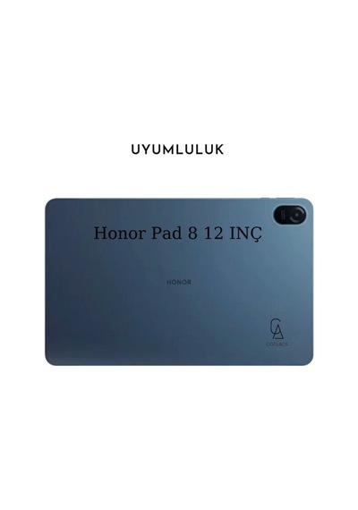 Honor Pad 8 12 Inç İle Uyumlu 360 Dönebilen Standlı Tablet Kılıfı Siyah