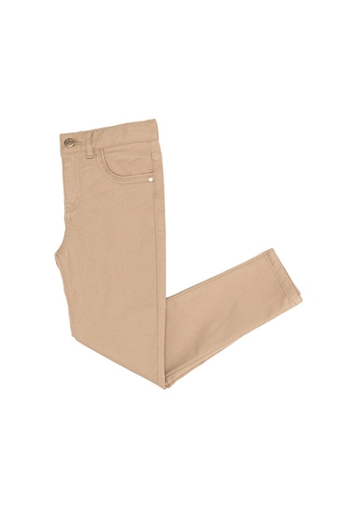 U.S. Polo Assn. Kız Çocuk Camel Kanvas Pantolon 50256600-vr015 Kahverengi