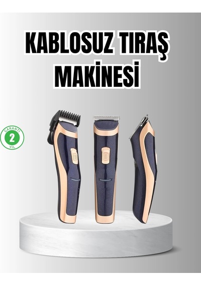 Mey İthalat Unisex Şarjlı Saç Ve Sakal Tıraş Makinesi Ayarlanabilir Tarak Başlıkları, Sessiz Motor