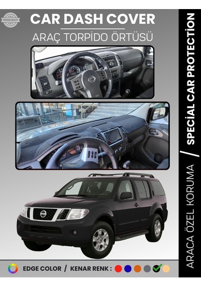 Nissan Pathfinder 2005-2014 Torpido Örtüsü Panel Koruma Araca Özel Uv Koruma Kaymaz Kolay Montaj - 264 Stiloto