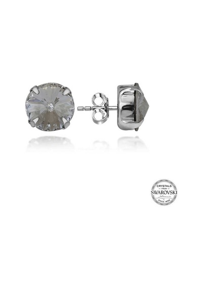 Swarovski Crystal Taşlı Gümüş Çivili Kadın Küpe Diğer