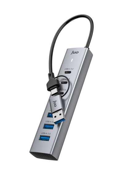 Juo Type-c Ve Usb-a 7 Portlu 4 Usb-a 3 Type-c 5gbps Usb 3.2 Çoklayıcı Hub Dönüştürücü