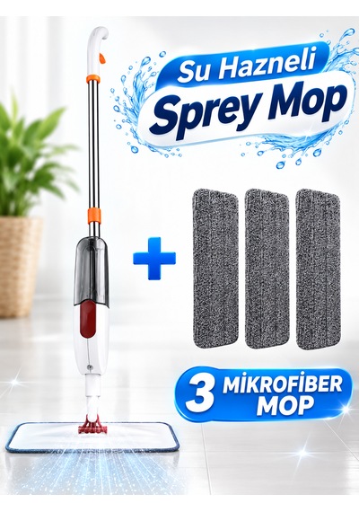 3+1 Mikrofiber Sprey Mopu 5'li Set