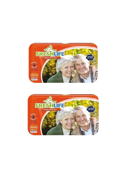 Netkal Freshlife Belbantlı Hasta Bezi Medium 2 Paket 60 Adet