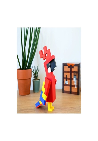 Minecraft Papağan Figür