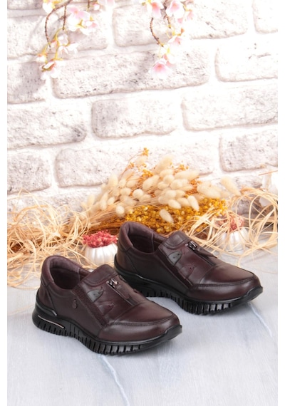 Pepita Z006 Comfort Yumuşak Esnek Kauçuk Kaymaz Taban Hakiki Deri Kadın Ayakkabı Kahve Pepita Z006 Comfort Yumuşak Esnek Kauçuk Kaymaz Taban Hakiki Deri Kadın Ayakkabı Kahve