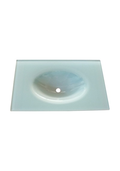 Cam Lavabo 12 MM 70 x 56 CM Beyaz