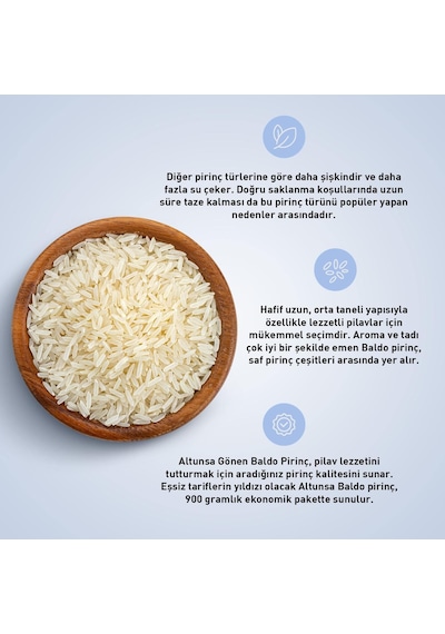 Altunsa Gönen Baldo Pirinç 900 G