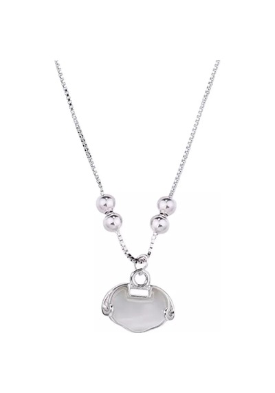 Eyelashes Silver 925 Ayar Gümüş Açık Gri Opal Taşlı Bileklik
