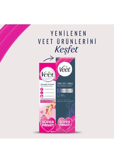 Veet Profesyonel Krem Promo Tüy Dökücü Krem 3 x 200 ML
