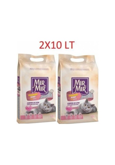 Mırmır Hoş Kokulu Ince Taneli Topaklaşan Kedi Kumu 2x10 Lt