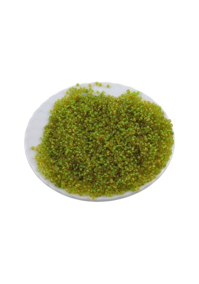08 Kum Boncuk İçten Boyalı Fıstık Yeşil 3 Mm 80 Gr