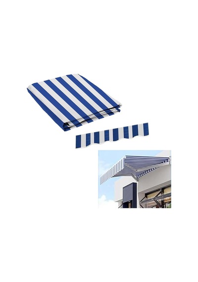 Bu Geri Çekilebilir Veranda Tente Kumaş Yedek Üst Kapak, Güneşlik Kanopi Kanvas, Suya Dayanıklı Polyester Yedek Tuval, Tente, Güverte, Balkon, Avlu, Ou 4 X 2,5 M 13 X 8,2 Ft Diğer