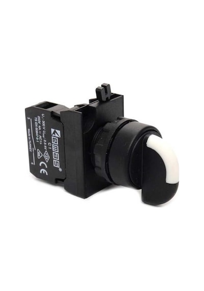 Emas Cp101s32 Cp Serisi Plastik 2no Iı-0-ı 60 Seçici Çift Dönüşlü 22 Mm Buton