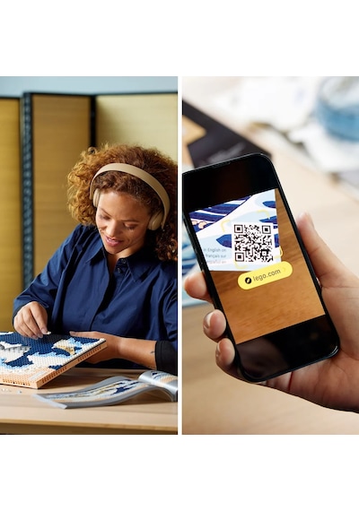 LEGO® Art Hokusai – Büyük Dalga 31208 - Yetişkinler için Koleksiyonluk Kanvas Tablo Yapım Seti (1810 Parça)